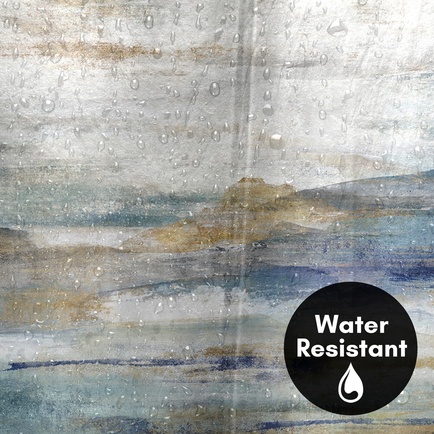 Americanflat 71" x 74" Shower Curtain, Upon a Clear II by PI Creative Art