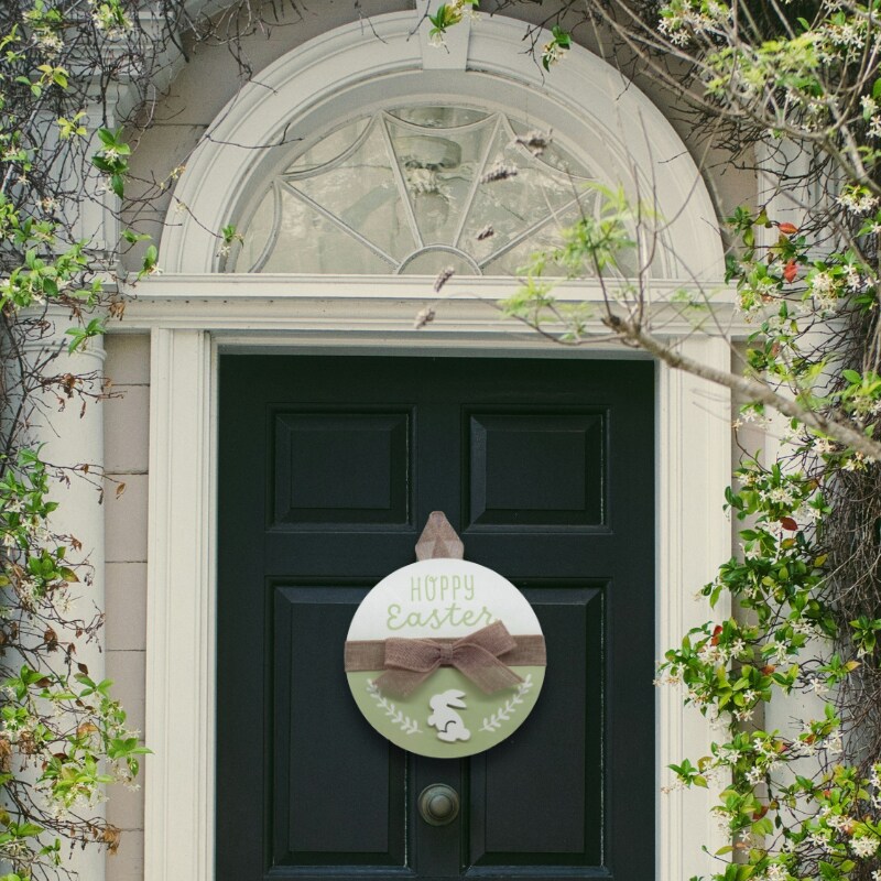 Hoppy Easter Welcome Door Sign
