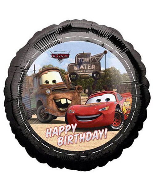 18-Inch Cars Birthday Foil Balloon