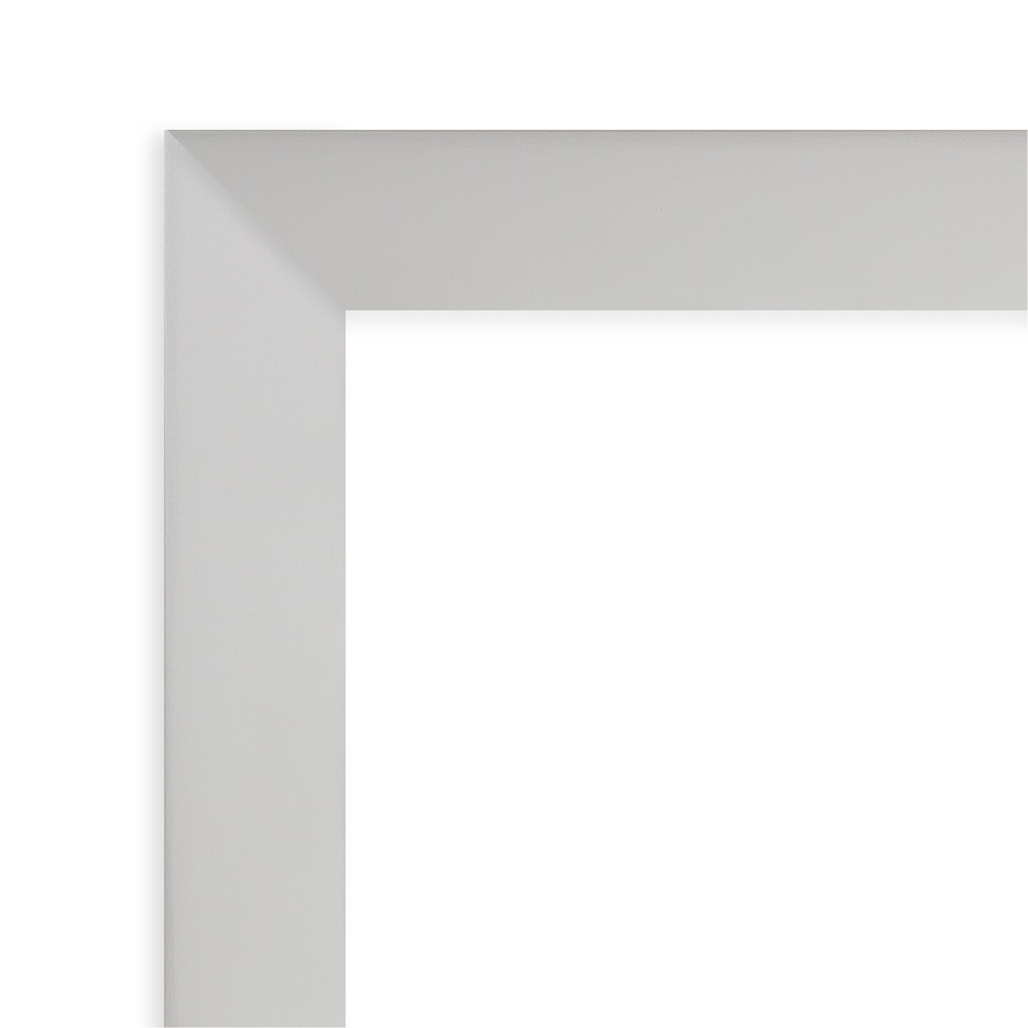 Low Luster Silver Wood Framed Magnetic Board