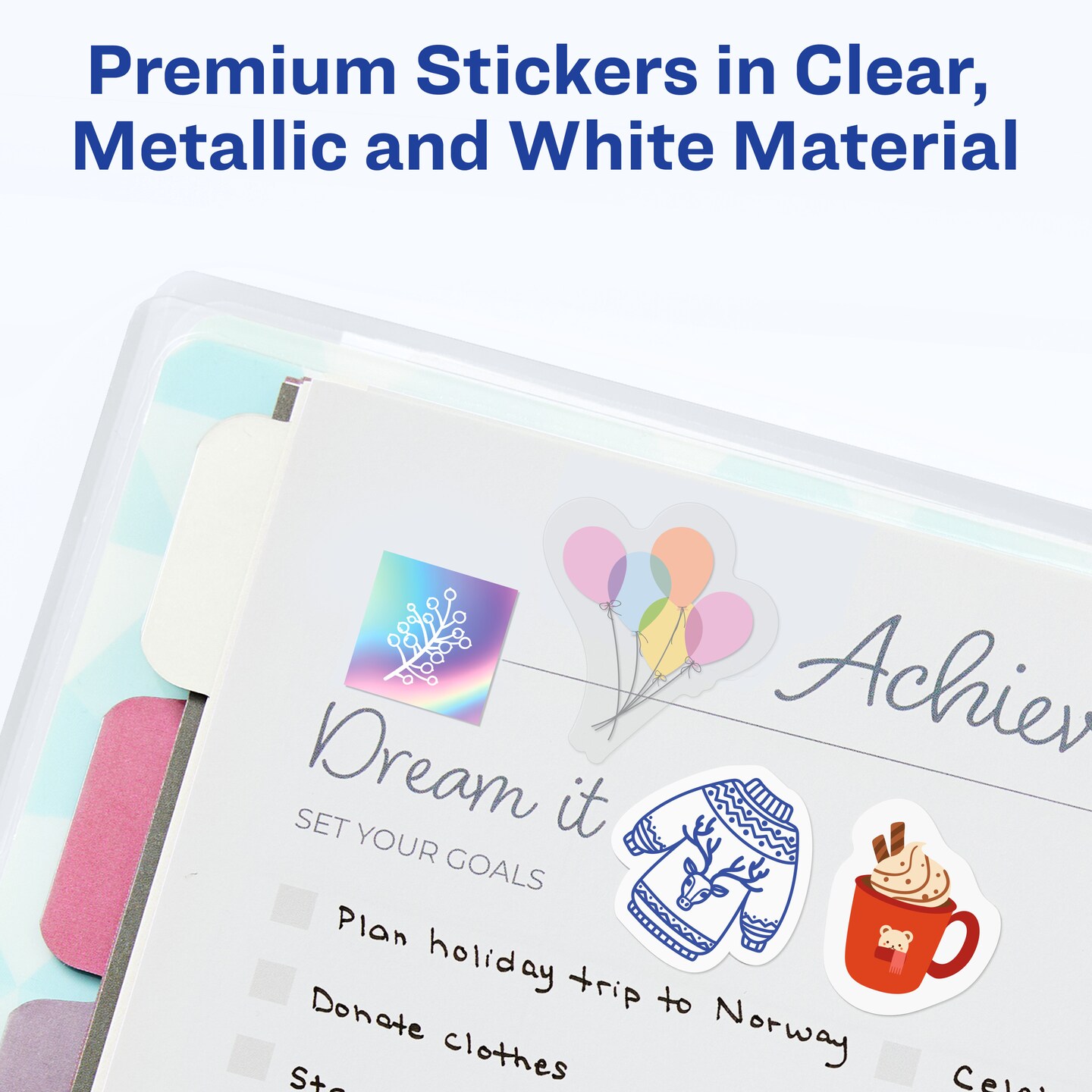 Avery Holidays and Seasons Planner Sticker Pack with Christmas Stickers, Thanksgiving Stickers, and Other Holiday Stickers, 15 Sticker Sheets, 571 Planner Stickers (6776)