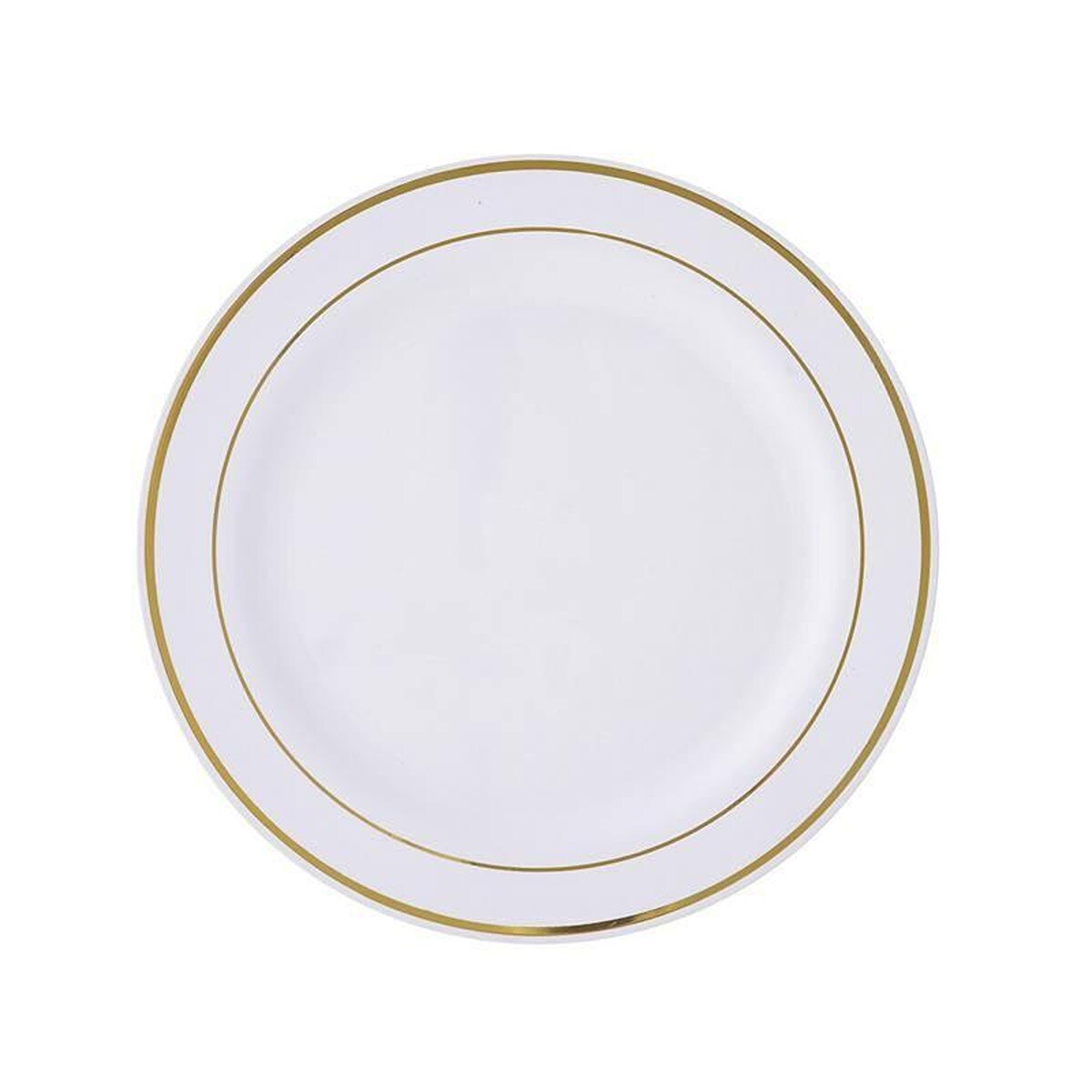 10 Inches Plastic Round Disposable Plates 20 pcs