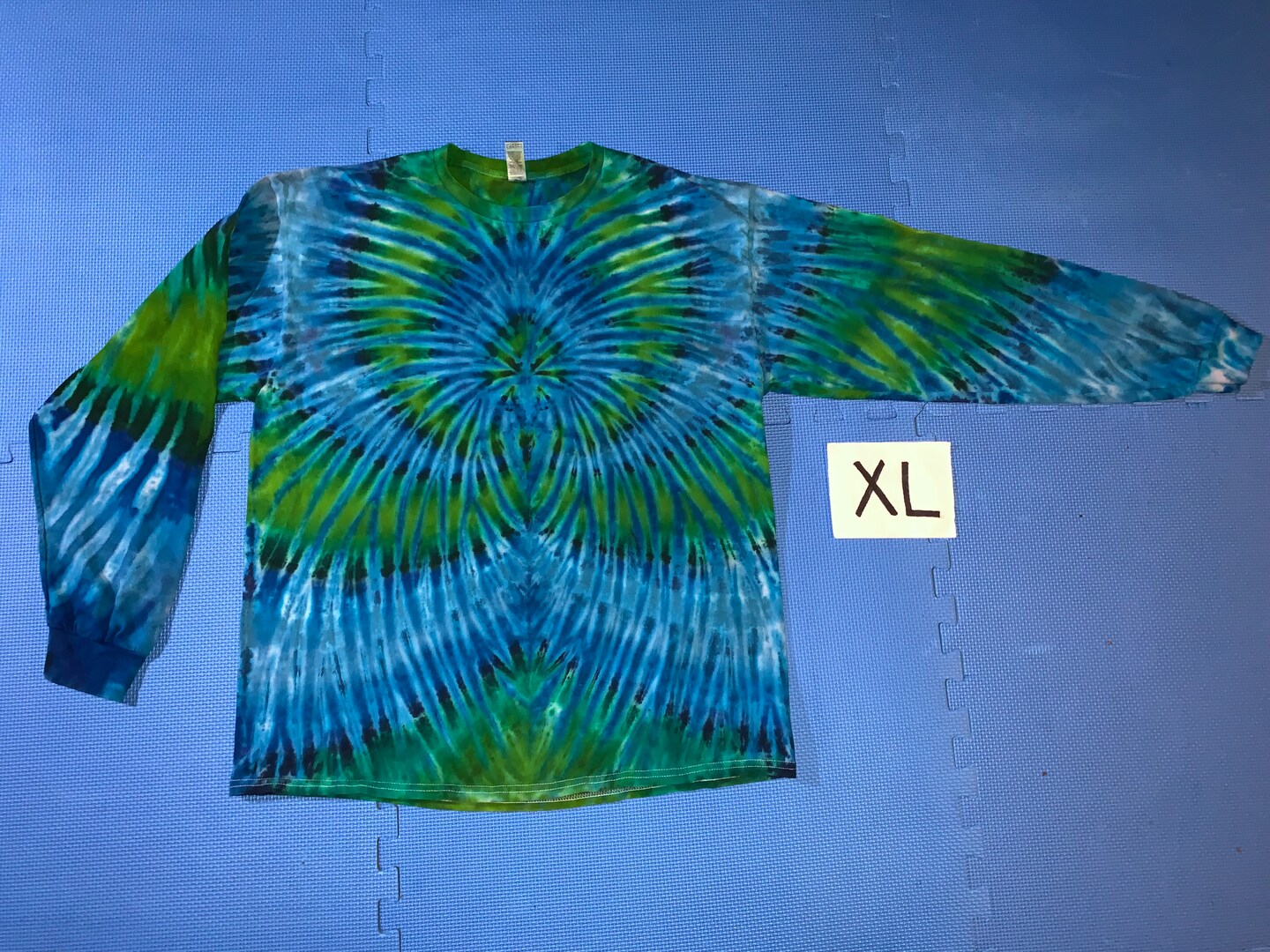 XL Tie Dye Long Sleeve hotsell Shirt Handmade Spiral