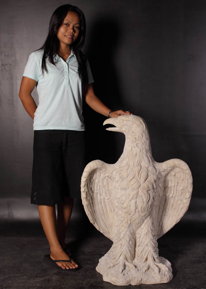 Stone Eagle Statues Set of 2