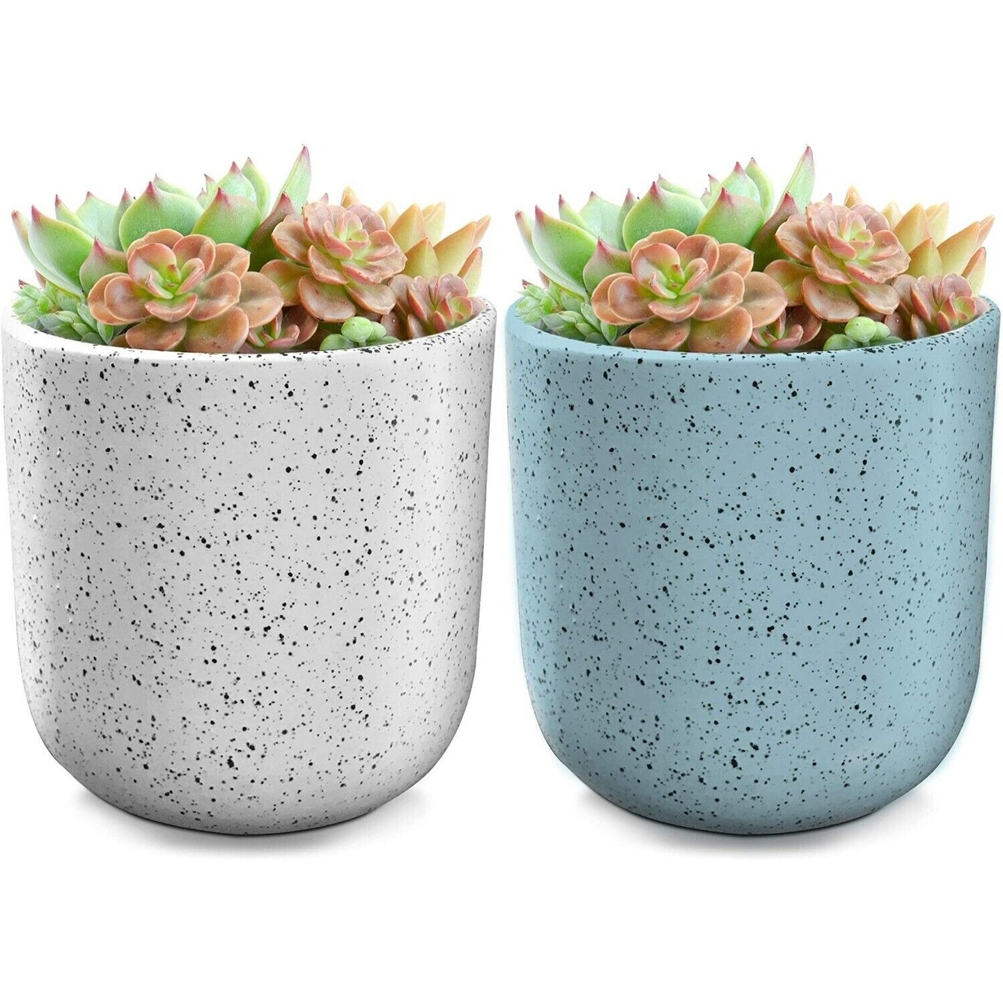 Flower Plant Pots Planter Ceramic For Succulents Plants, White