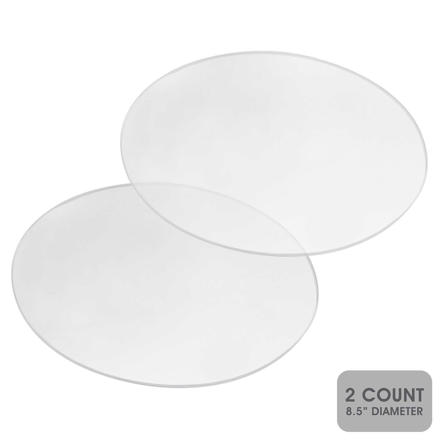 Spec101 Acrylic Cake Disc, 2 Packs - Round Acrylic Disc Set Cake Disk