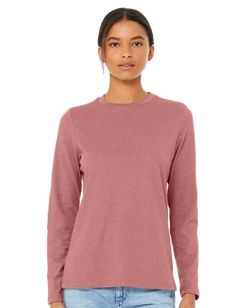 BELLA + CANVAS&#xAE; Women Jersey Crewneck Long Sleeve T-Shirt