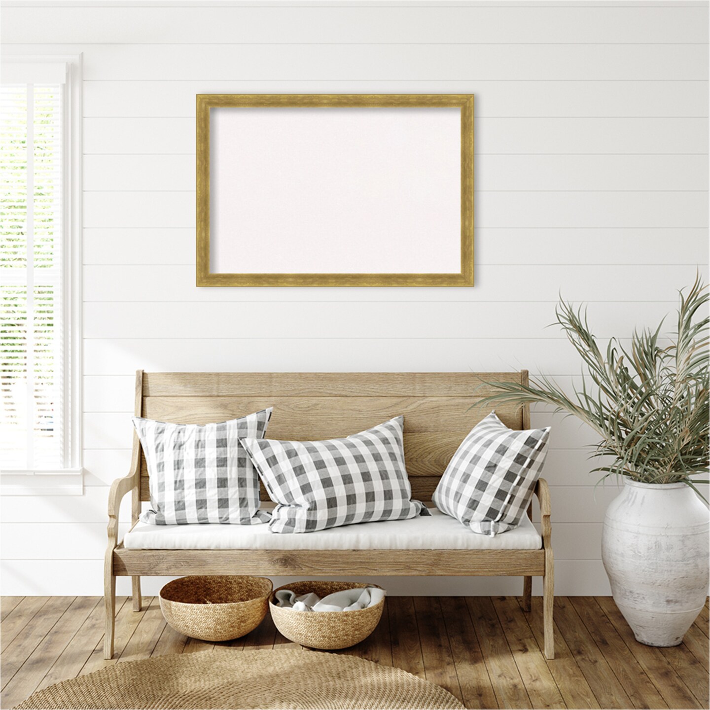 Angled Wood Framed Corkboard, White Cork