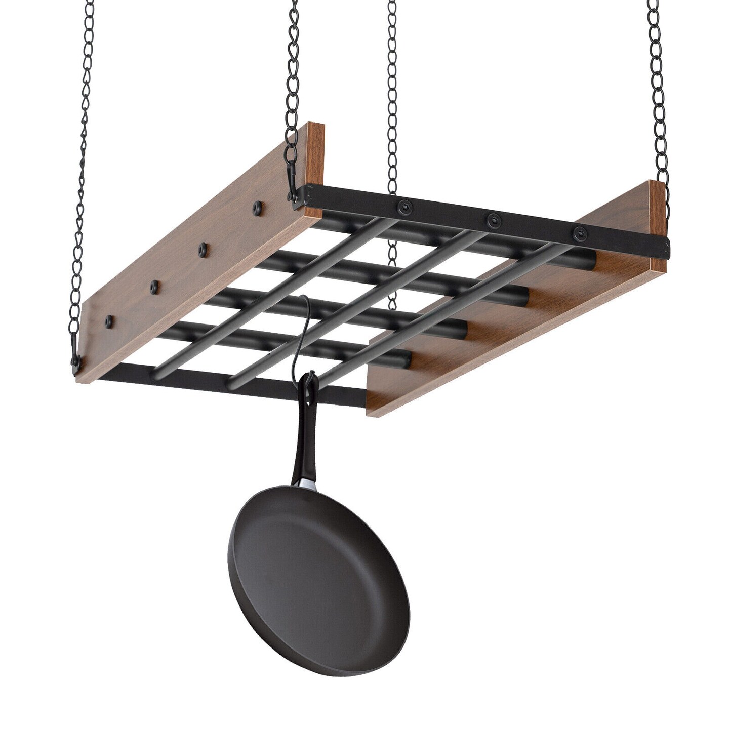 Kitcheniva Hanging Iron Pot Pan Hanger Rack Organizer