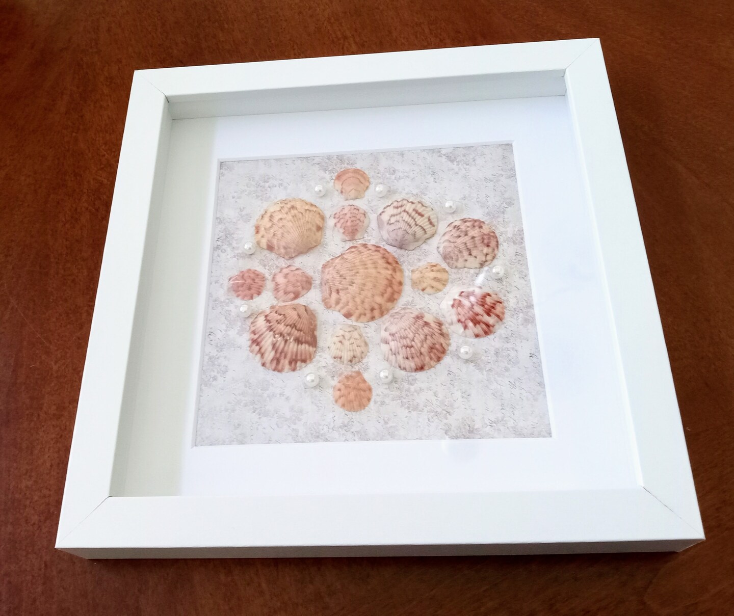 8x8 Shadow Box Framed Seashell Art | MakerPlace by Michaels