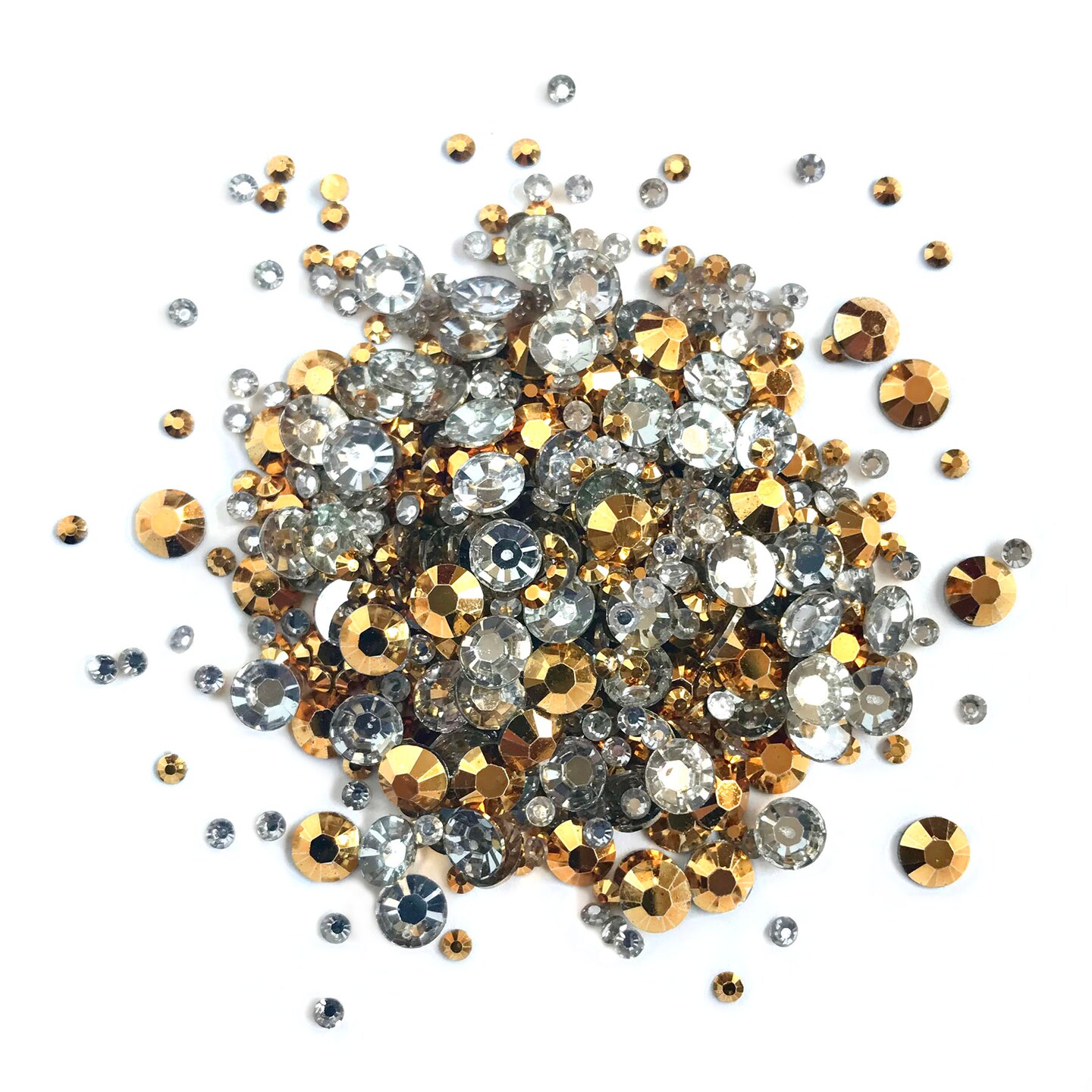 Buttons Galore Jewelz Rhinestones Craft Embellishments Assorted Colors Approx. 1600 Pieces