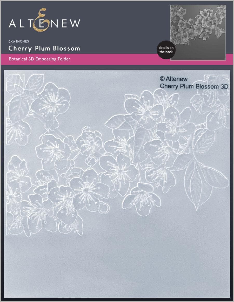 Cherry Plum Blossom 3D Embossing Folder