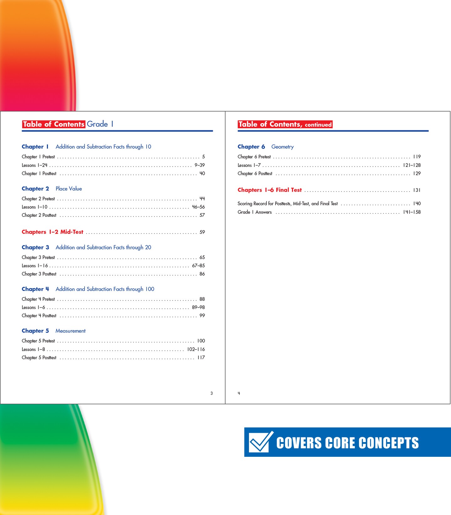 Spectrum 1st Grade Math Workbooks, Ages 6 to 7, Grade 1 Math Workbook, Adding and Subtracting Through 100, Place Value, Fact Families, 2-D and 3-D Shapes - 160 Pages