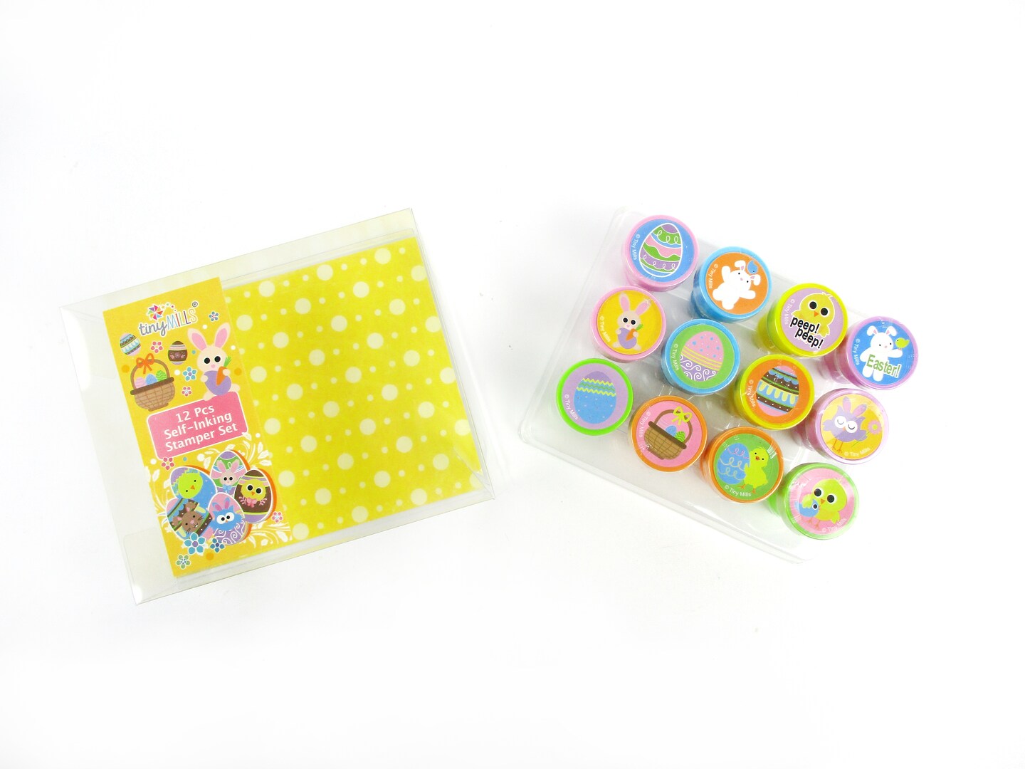 TINYMILLS 12 Pcs Easter Stamp Kit Easter Baset Stuffer