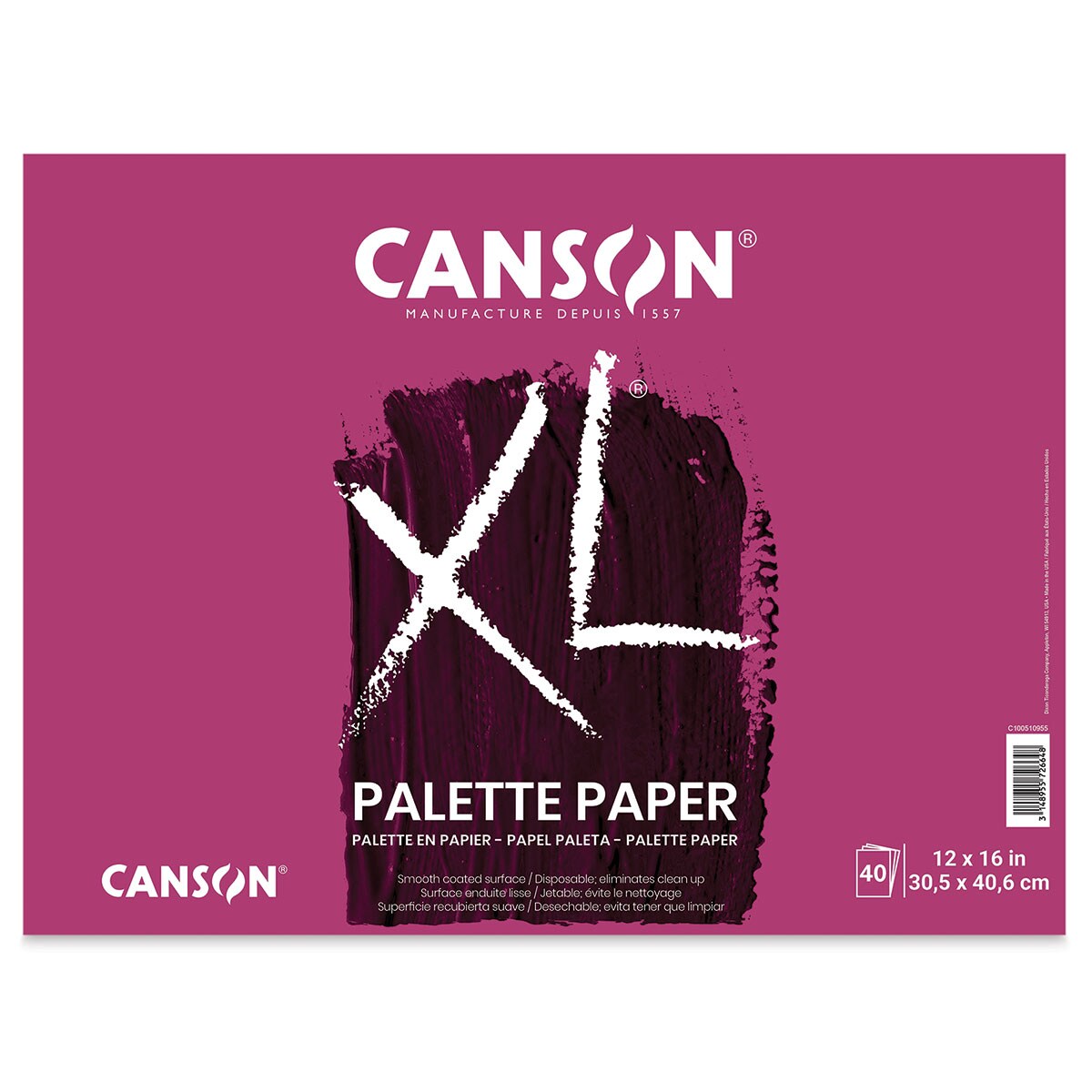 Canson XL Disposable Palette - 12&#x22; x 16&#x22;, 40 Sheets