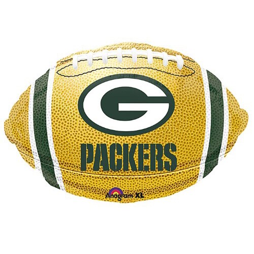18&#x22; NFL Green Bay Packers Football Foil Balloon