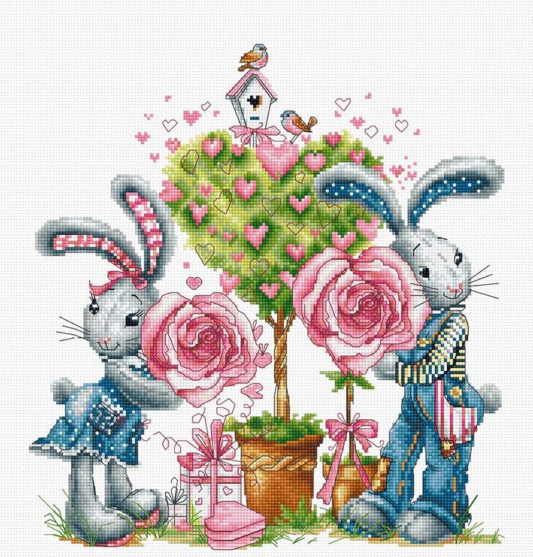 Be My Valentine B1124L Counted Cross-Stitch Kit