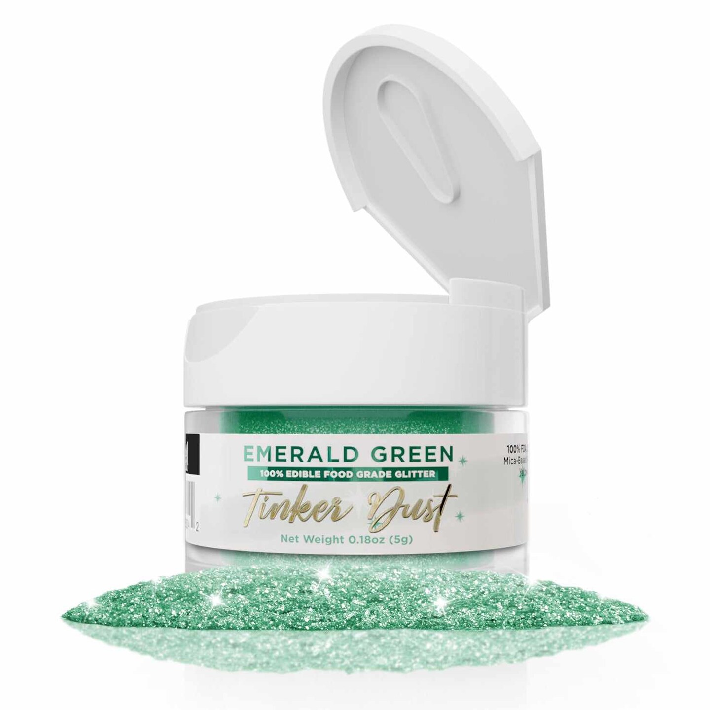 Emerald Green Edible Glitter | Tinker Dust&#xAE; 5 Grams