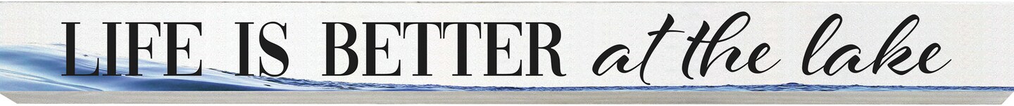 Lake and River Skinny Wood Signs