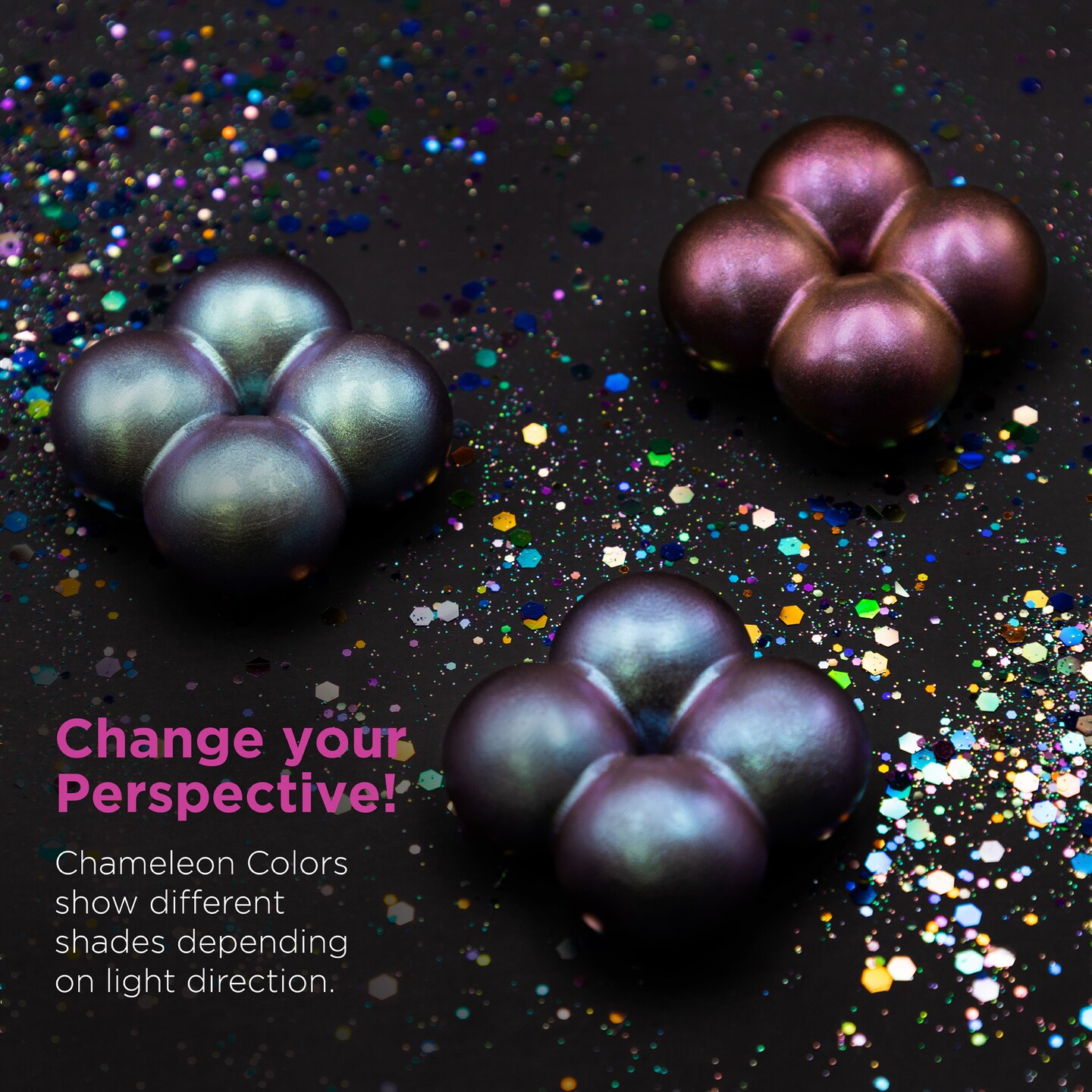 Rolio Chameleon Mica Powder - 5 Color Shift Powder Pigment Set