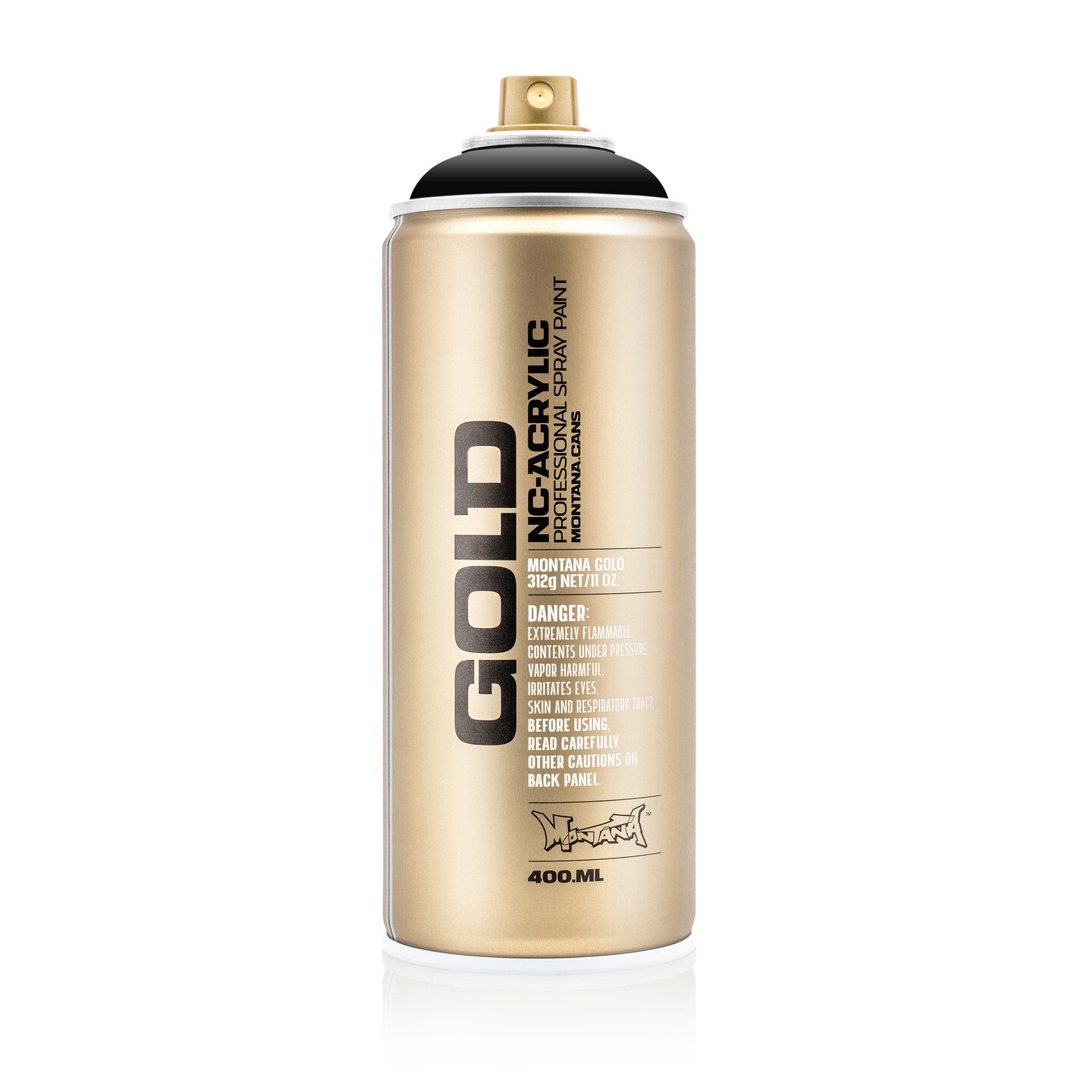 Montana Cans Gold Spray Paint, 400Ml, Shock Black