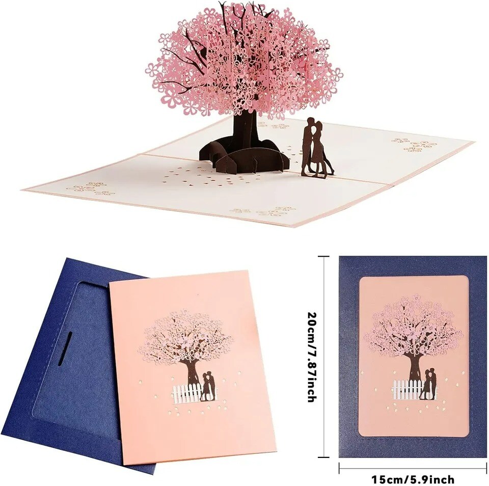 3D Valentines Day Card Pop Up Anniversary Card