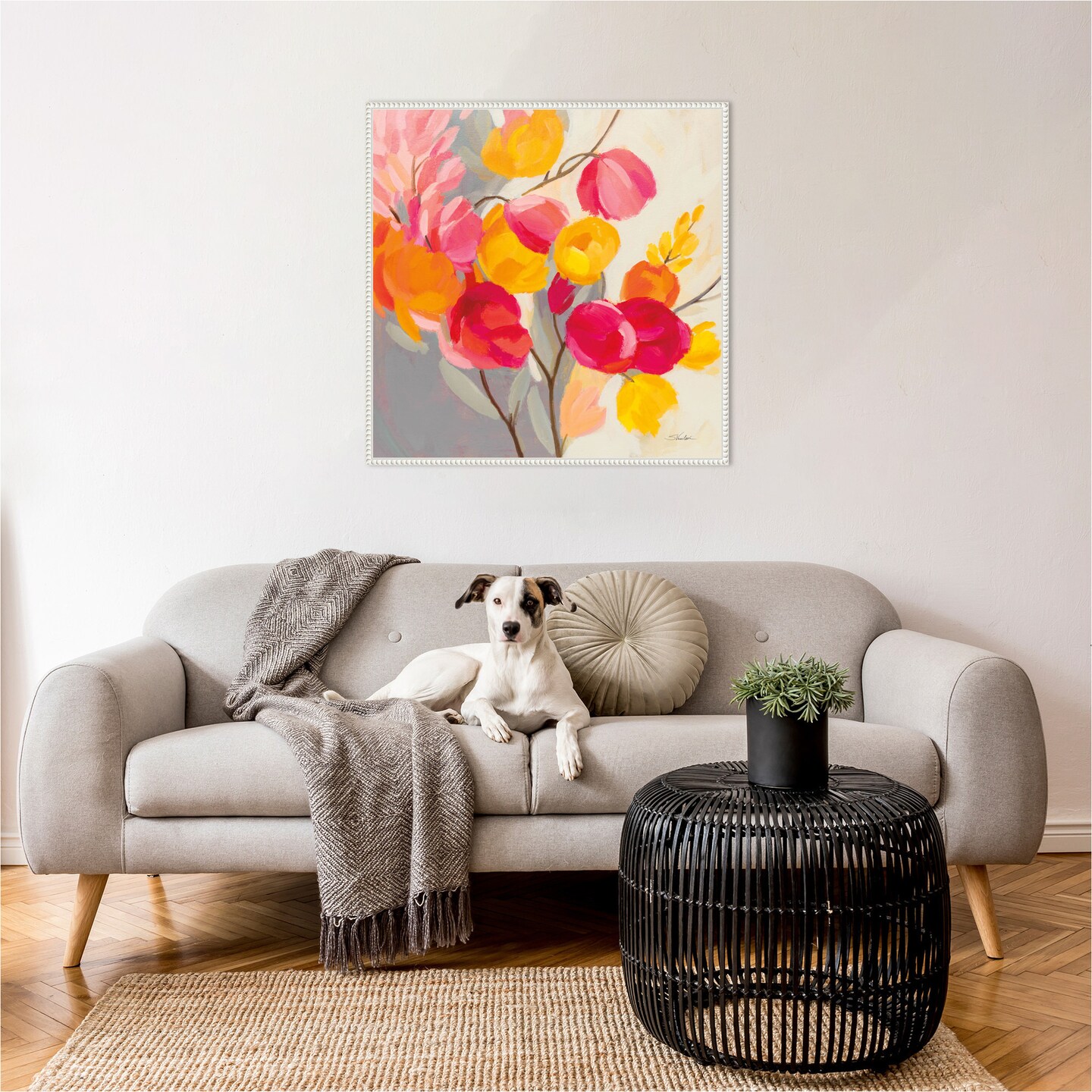 Magenta Bloom I by Silvia Vassileva Framed Canvas Wall Art