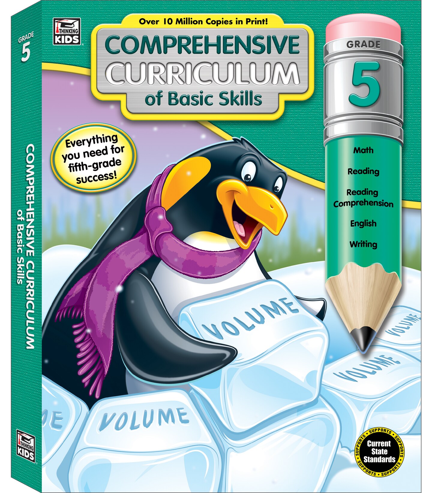 Carson Dellosa Comprehensive Curriculum of Basic Skills 5th Grade Workbooks All Subjects, Reading Comprehension, Language Arts, Grammar, Math, and Writing Practice, Classroom or Homeschool Curriculum