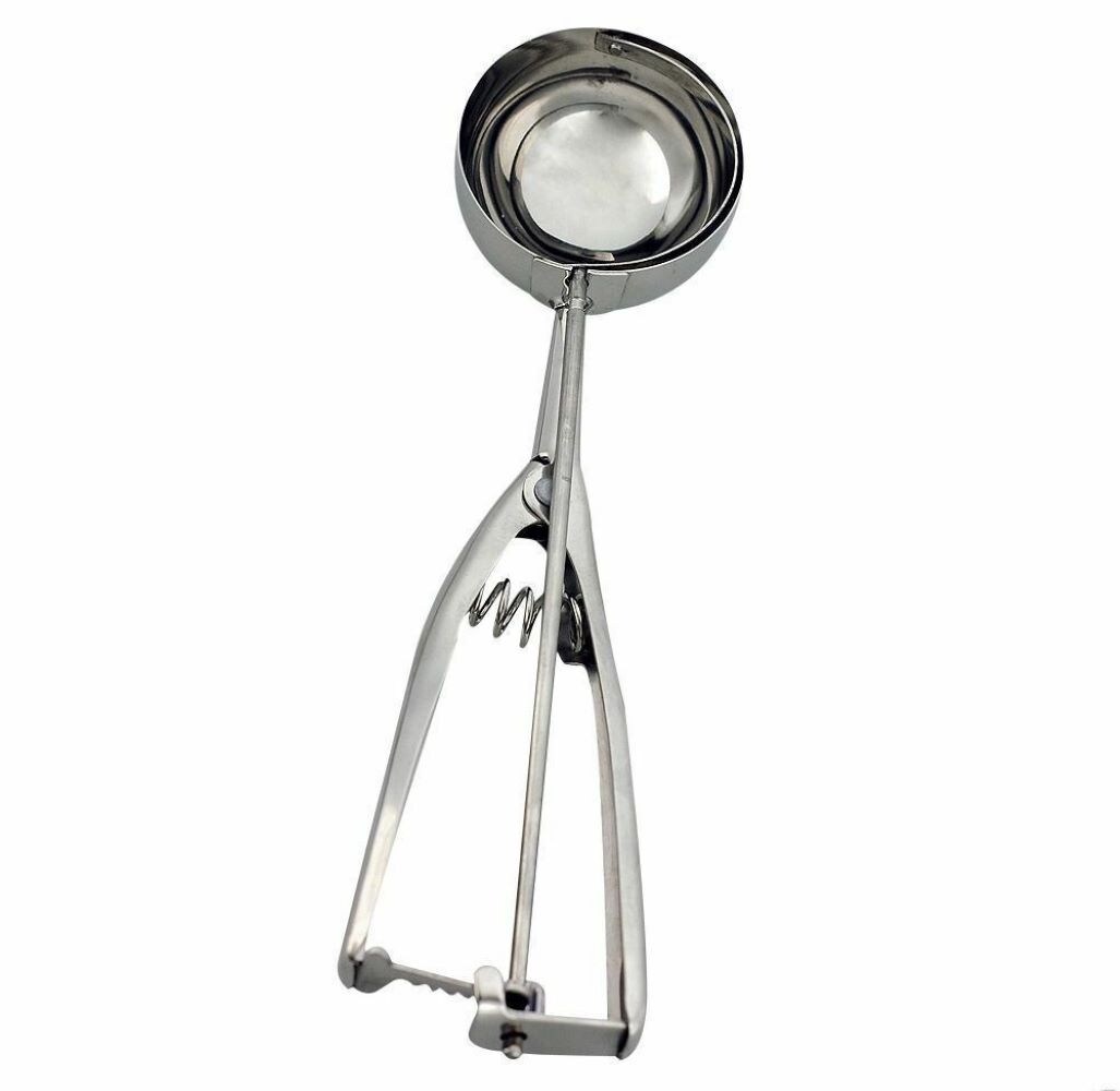 Kitcheniva 6cm Stainless Steel Ice Cream Scoop Spoon With Spring Handle
