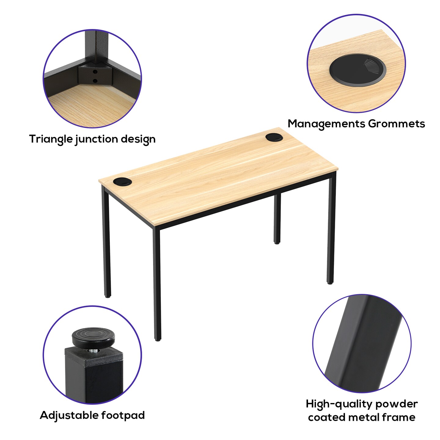 Eureka Ergonomic 47 x 24 Office Computer Desk