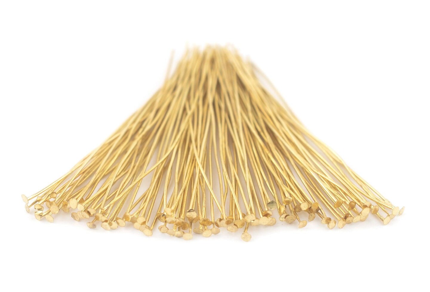 TheBeadChest Gold 21 Gauge 3 Inch Head Pins (Approx 100 pieces)