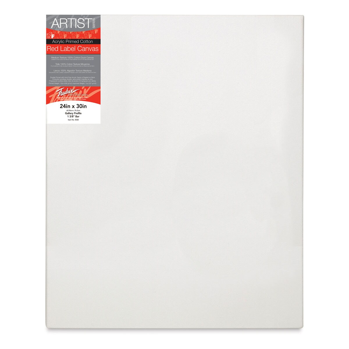 Fredrix Red Label Cotton Canvas - 24&#x22; x 30&#x22;, 3/4&#x22; Profile