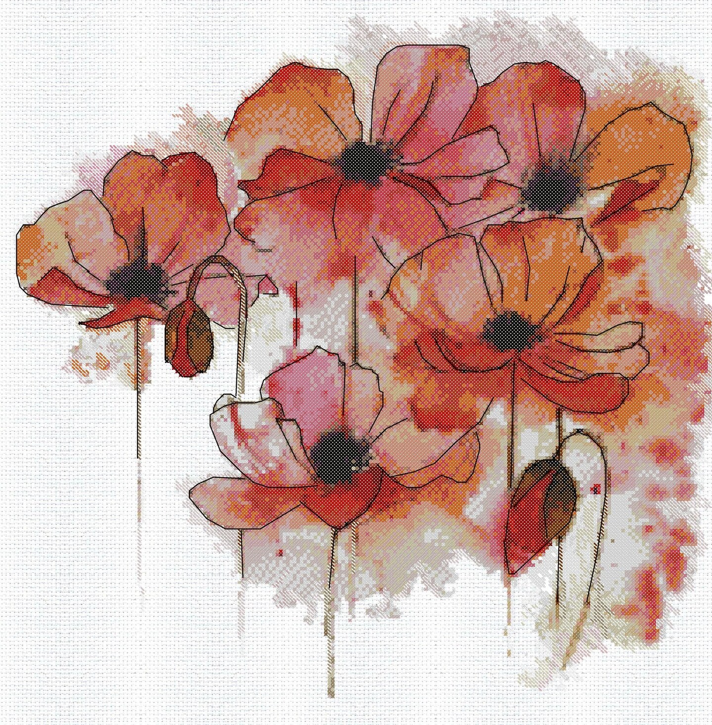 Cross-stitch kit Watercolor fantasy