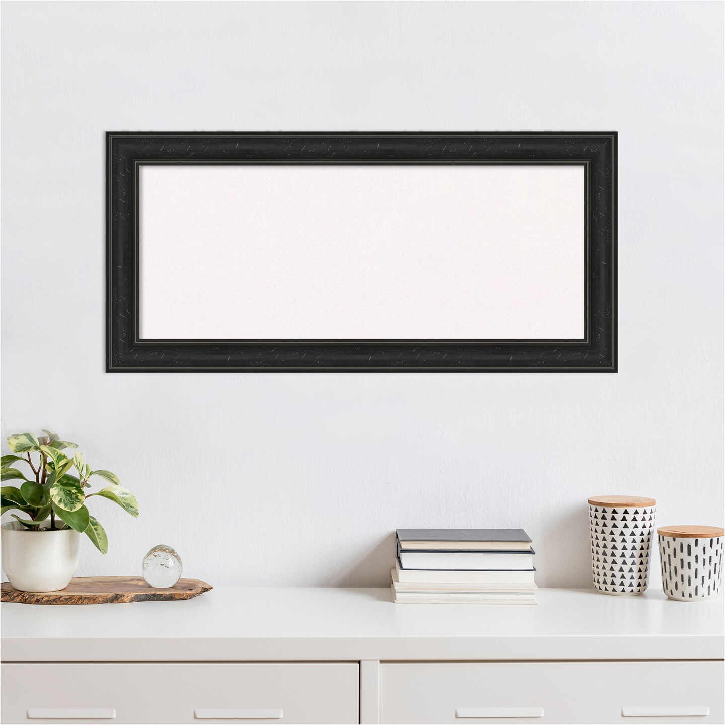 Shipwreck Narrow Framed Corkboard, White Cork