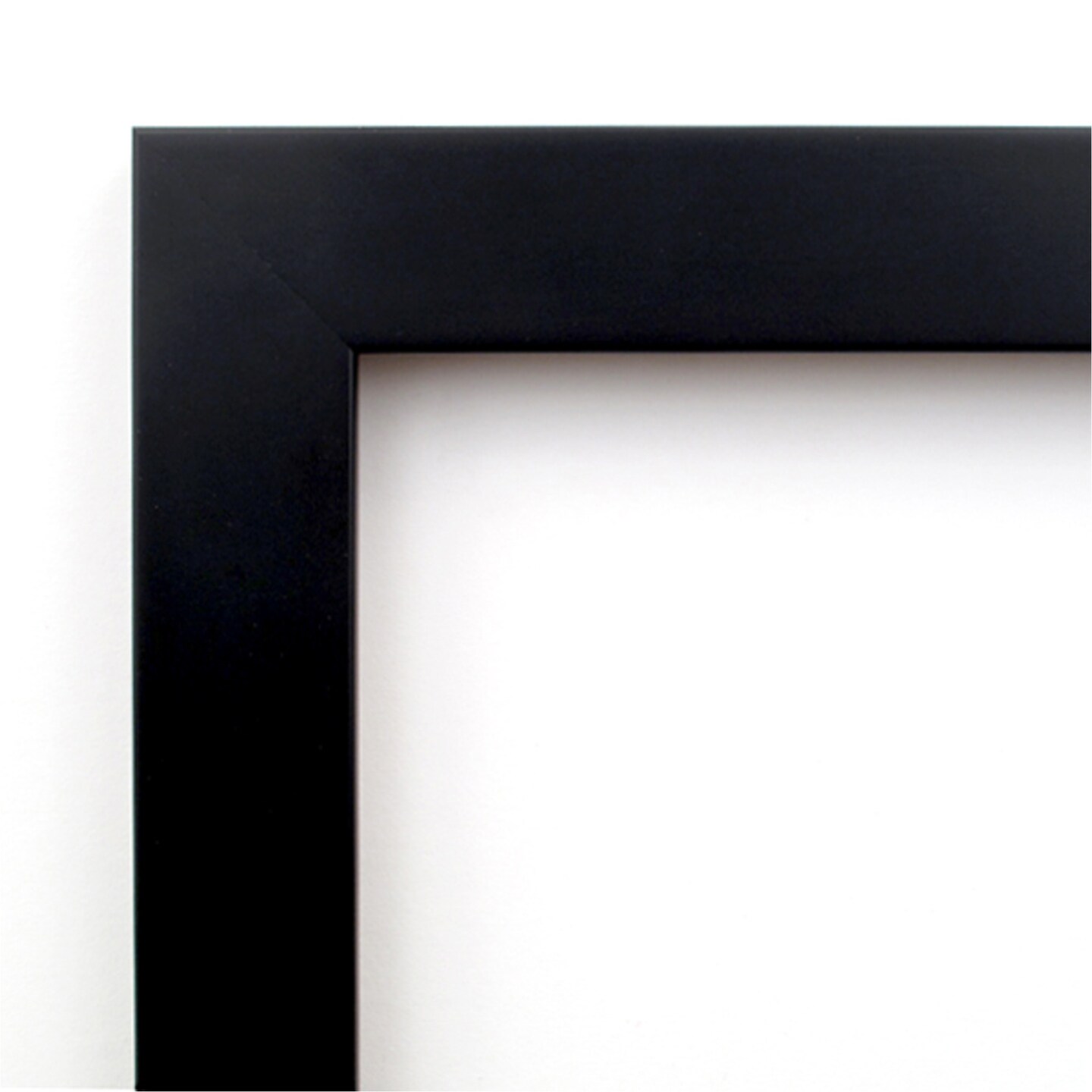 Black Museum Wood Framed Corkboard, White Cork