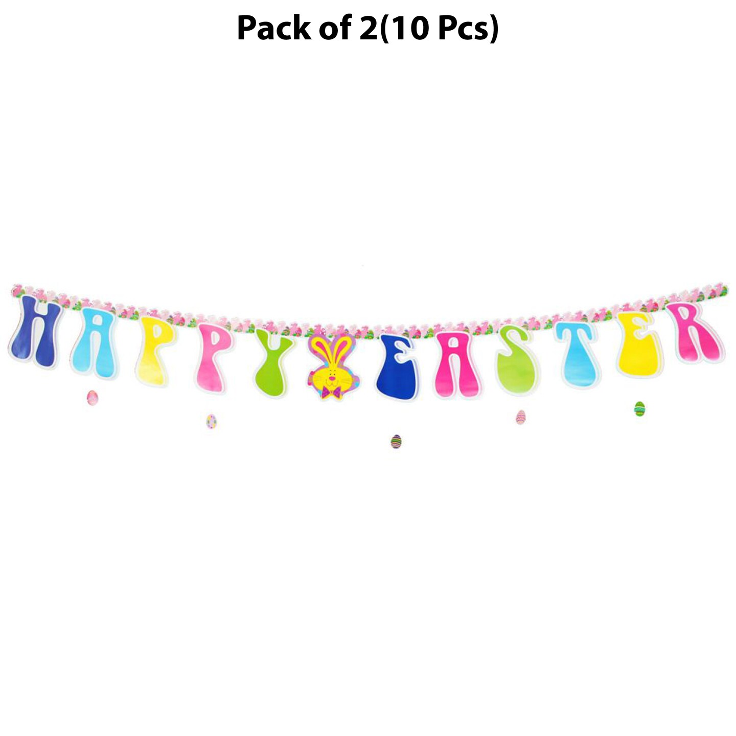 Happy Easter Hinged Banner - 10 Feet long by 13 inches tall | The spirit of celebration | MINA&#xAE;