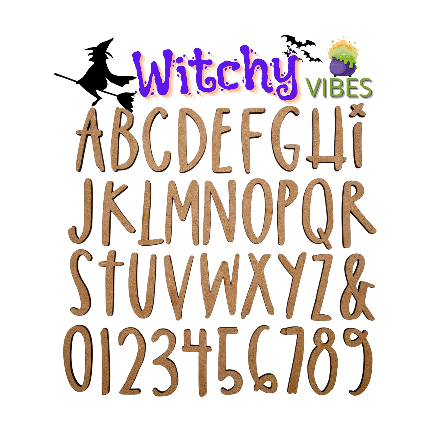 Small Witchy Vibes Letter | Halloween Letters | Unfinished Letters ...