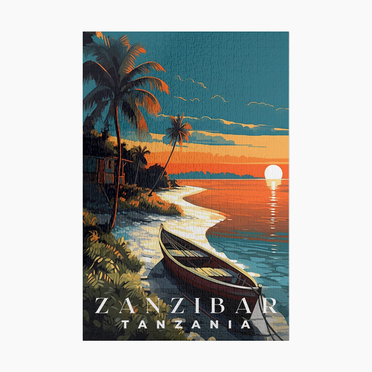 Zanzibar Jigsaw Puzzle, Family Game, Holiday Gift | S2