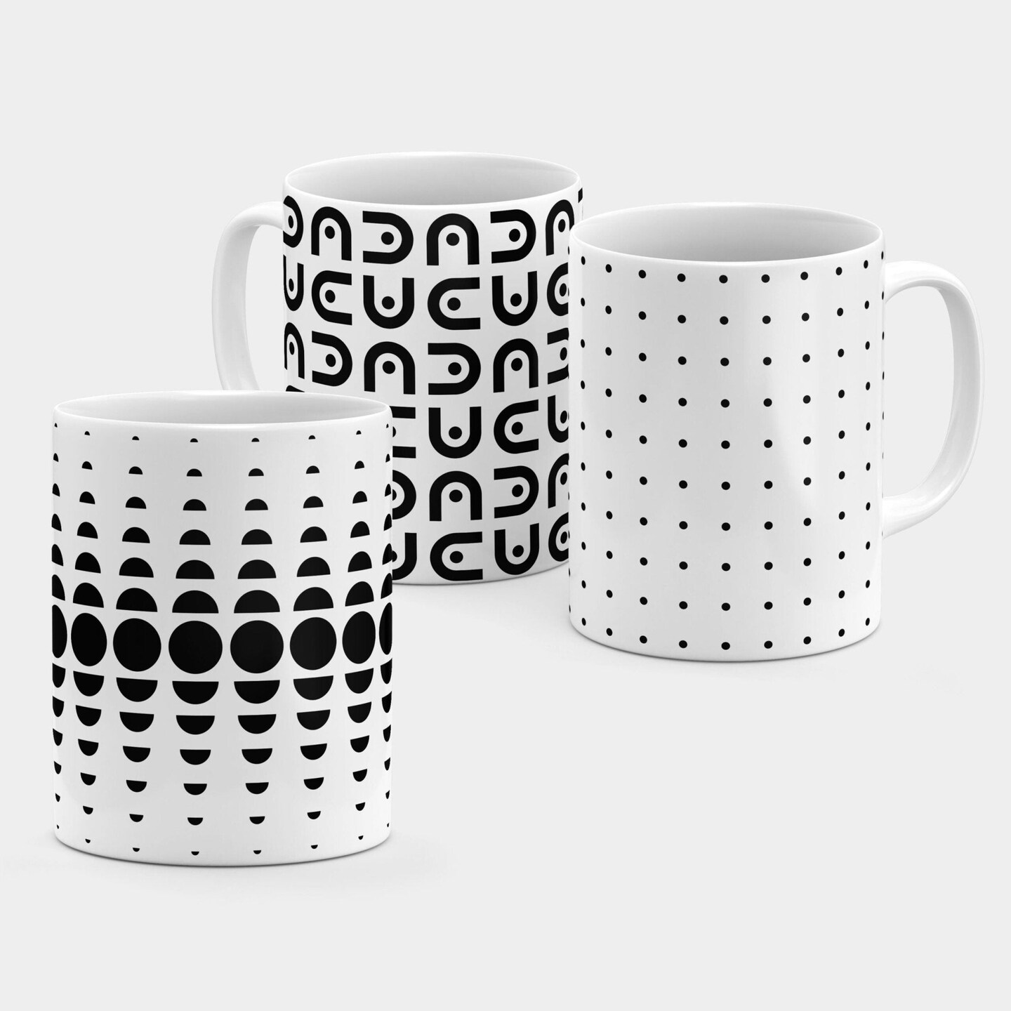Mnml Moon Phase Pattern 11 Oz Mug