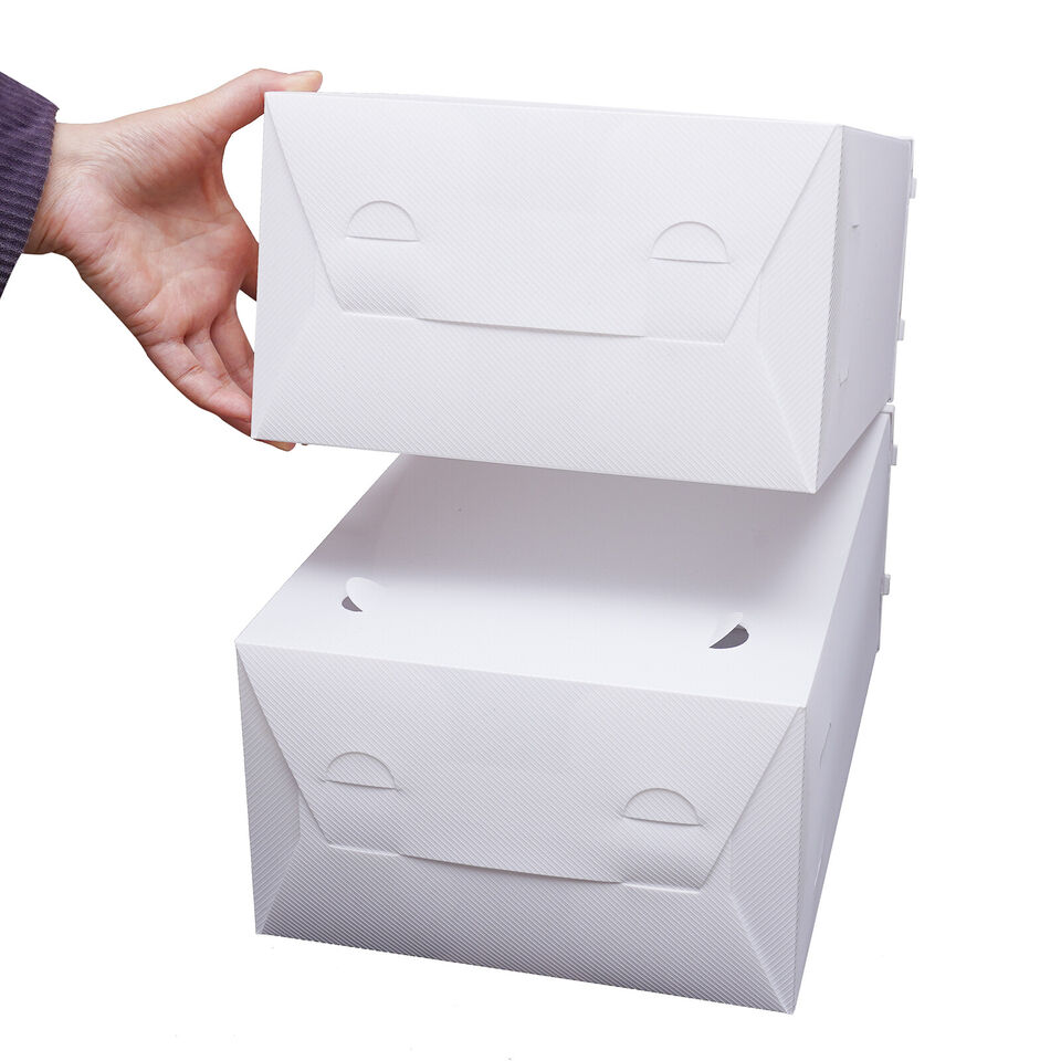 20PCS Foldable Drop Front Shoe Box Transparent Stackable Organizer Storage