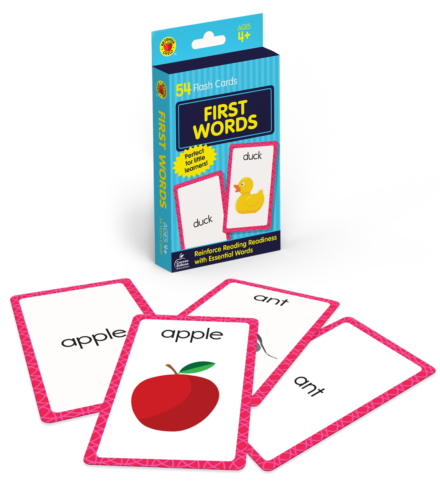 Carson Dellosa Sight Words Flash Cards Kindergarten, First Words Flash Cards, High Frequency Vocabulary Words, and Picture Words Flash Cards for Toddlers Ages 4+