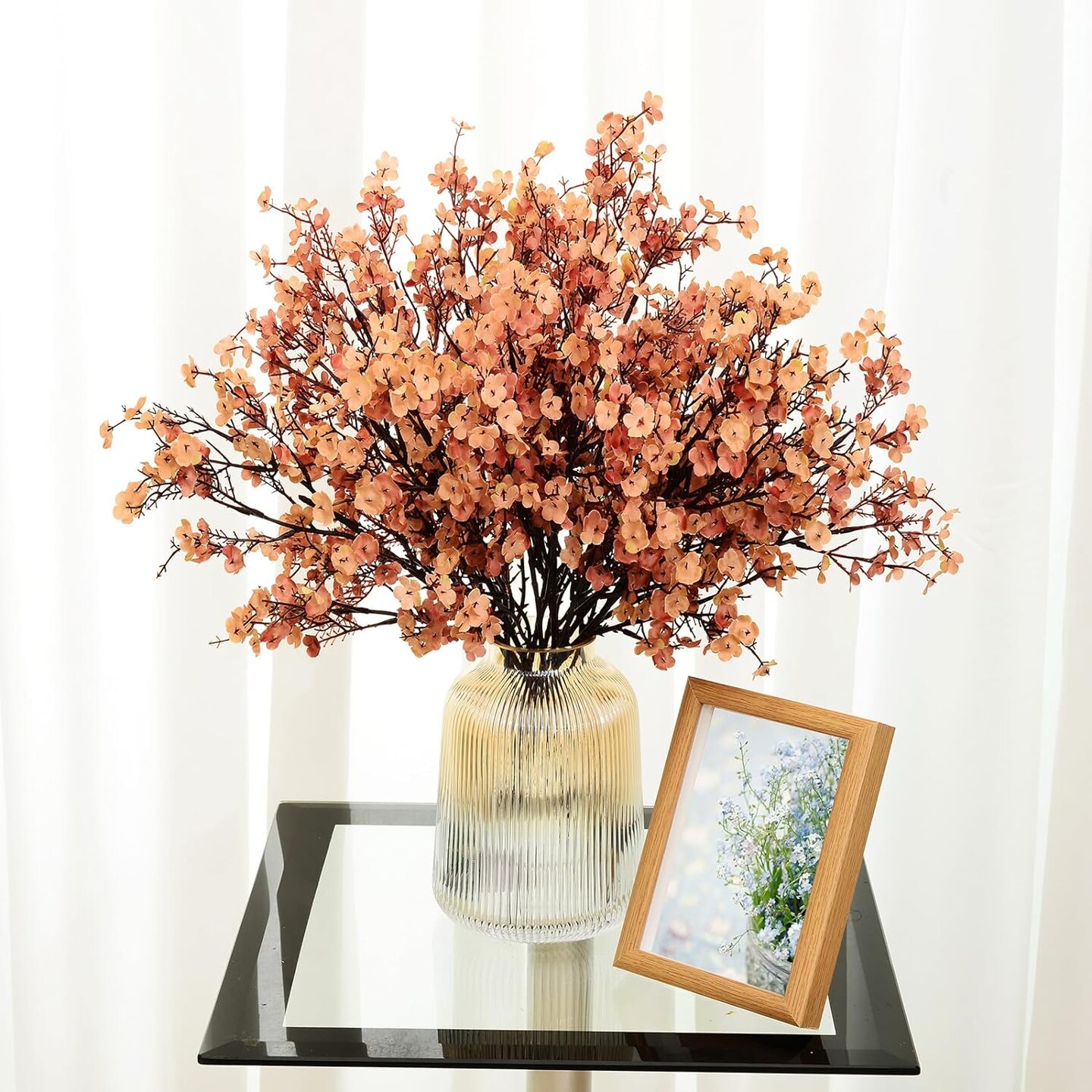 6 Bundles Baby&#x27;s Breath: UV Resistant Faux Silk Bouquets
