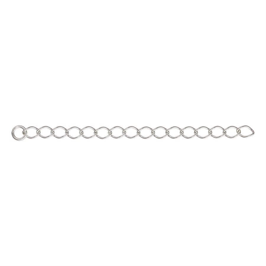JewelrySupply Chain Extender Curb Chain 2&#x22; Sterling Silver