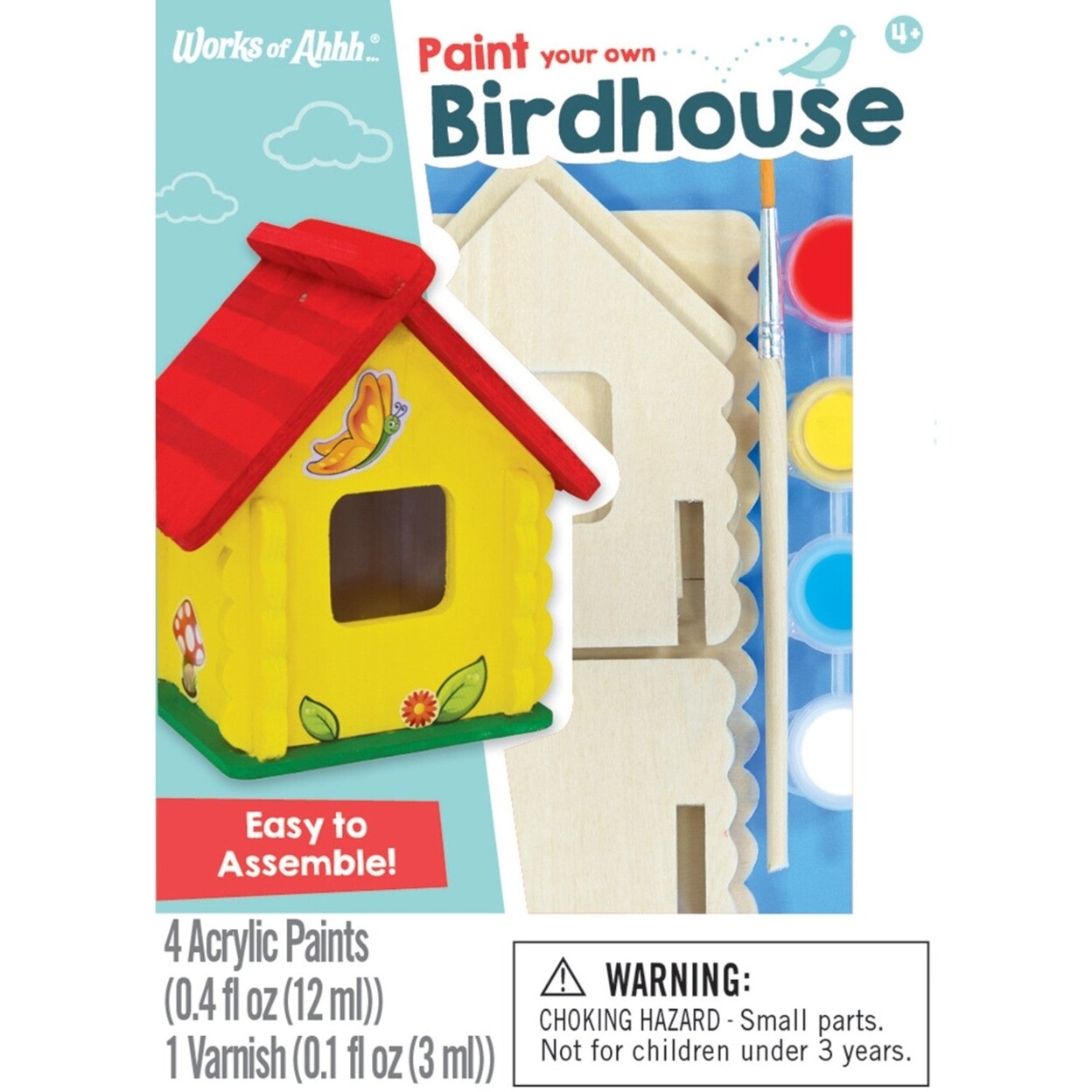 MasterPieces Birdhouse Wood Craft and Paint Kit