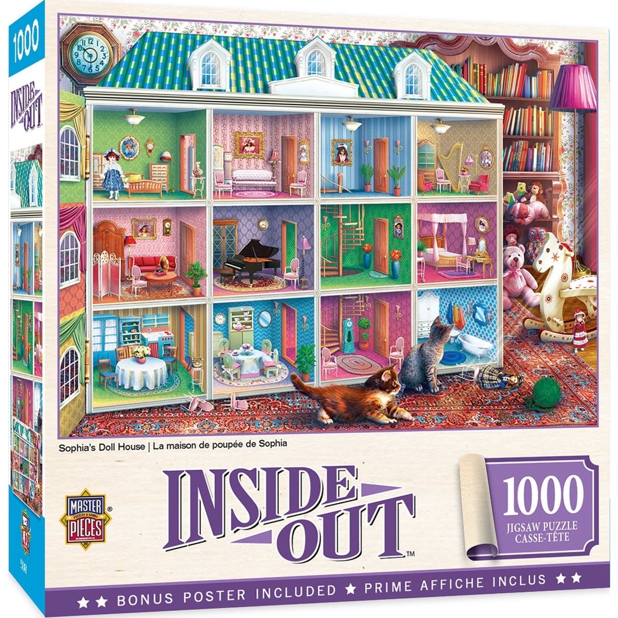 MasterPieces Inside Out - Sophias Doll House 1000 Piece Jigsaw Puzzle