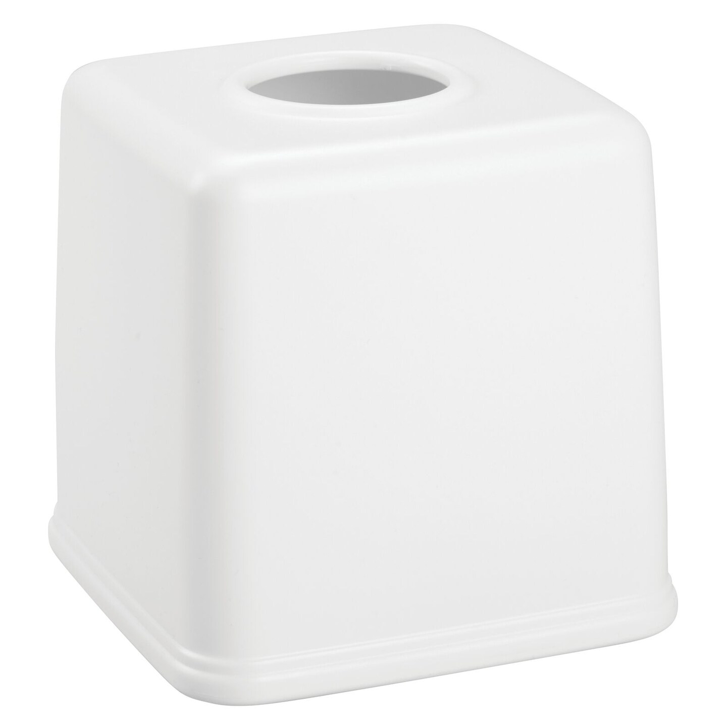 mDesign Plastic Square Facial Tissue Box Cover Holder for Bathroom