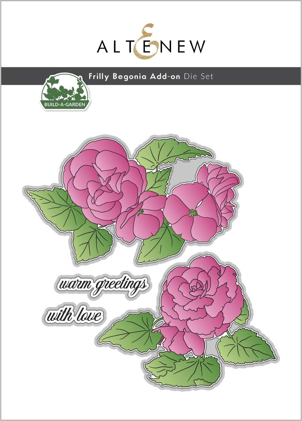 Build-A-Garden: Frilly Begonia Add-on Die Set