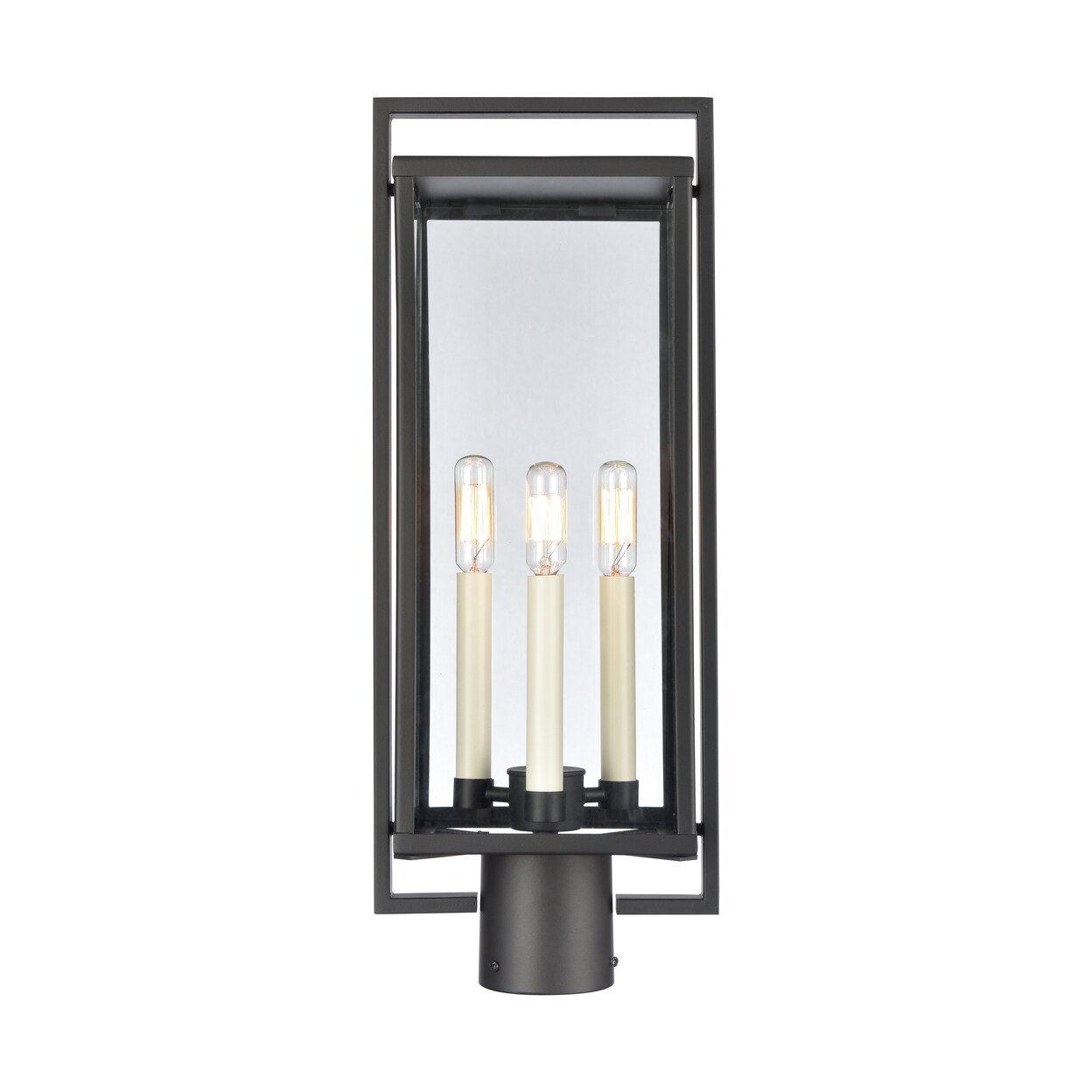 Gladwyn 21.5 High 3-Light Outdoor Post Light - Matte Black