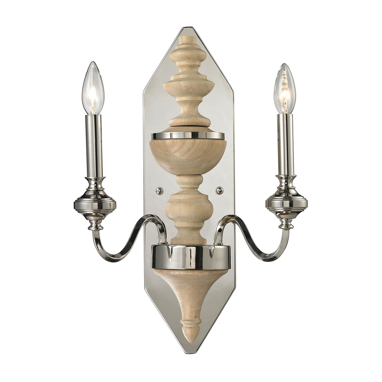 Stratford 20 High 2-Light Sconce - Chrome