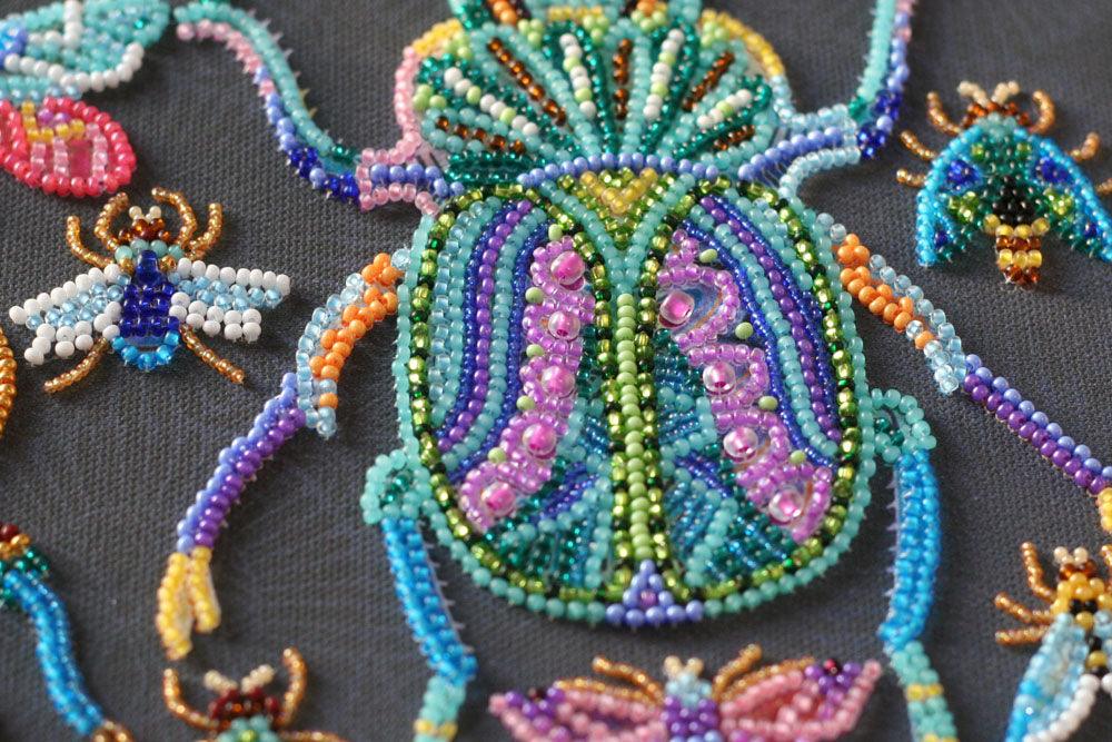 Bead Embroidery Kit - Beetles